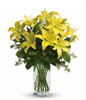 yellow lilies bouquet 
