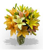 luscious bouquet of assorted lilies