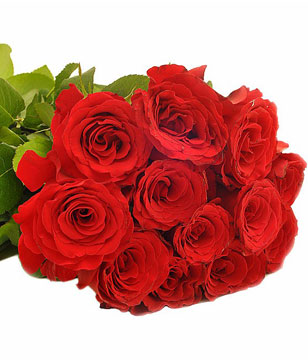 Bouquet of a Dozen Red Roses	