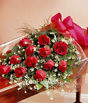 Bouquet of 12 Red Carnations