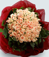 99 Stems Pink Rose Bouquet