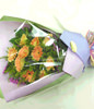 12 Orange Gerbera Daisies