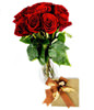12 Red Roses With Chocolates 