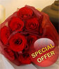 1 Dozen Red Roses In Organza Wrapping