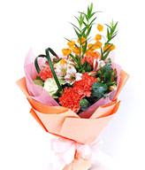 Carnations, 7 flowers, flower, narcissus of platycodon grandiflorum Lily and sandersonia aurantiaca, Tang cotton 