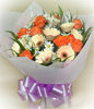 8 Gerbera Daisies,9 red roses