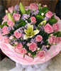 21 Pink Roses,2 Lilum