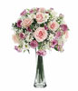 Pink Roses, Carnations and fillers in a Vase 