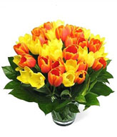 Yellow and Orange Tulips Bouquet