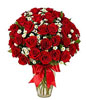 36 red roses in a Vase 