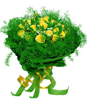 24 yellow roses