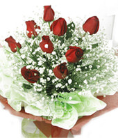9 red roses