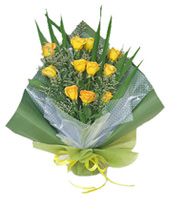 11 yellow roses