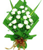19 white roses