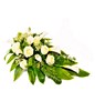 Arrangement of White Roses & White Calla Lily with Greens
