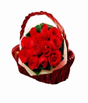 12 Red Roses Hand bouquet