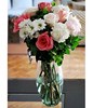 Bouquet of mixed roses, carnations and more