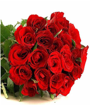 24 Red Roses Hand Bouquet