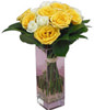 12 Roses With a Vase