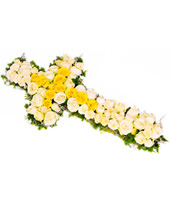 Arrangement Of Yellow & White Roses 