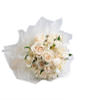 18 white roses