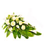 Arrangement of White Roses & White Calla Lily with Greens