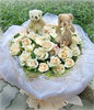 20 New-snow roses and 2 bears