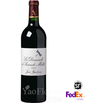 Demoiselle de Sociando Mallet to China,Dry Red Wine Gifts,To men,to dad,to boyfriend