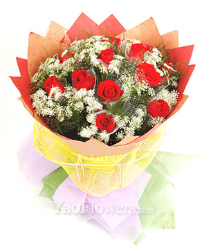 11 red roses