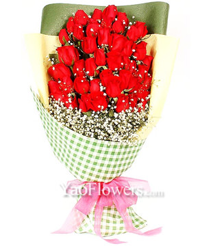 66 red roses
