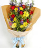 8 red roses,11 yellow daisies