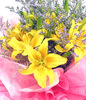 10 yellow lilies