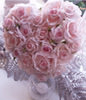 21 Pink Roses with heart-shaped