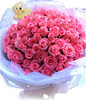99 Pink Roses,1 Cute Bear