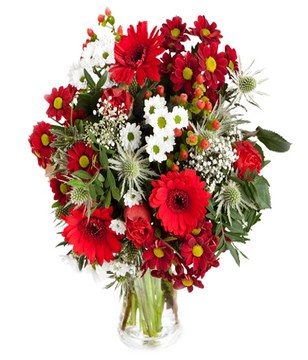 Gerberas and chrysanthemums