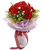 10 Red Roses Hand Bouquet