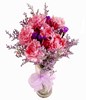 Pink Carnations in Vase