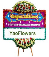 Congratulation Board Flower. Size 2x1,2