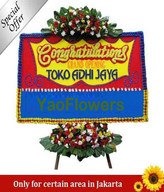 Congratulation Board Flower with size 2Mx1,2M